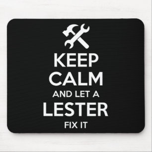 Tapis De Souris Lester Funny Nom de famille Anniversaire Famille A