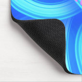 Tapis De Souris Let It Go Mouse Pad – Blue Swirl Motivational Desk (Coin)