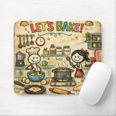Tapis De Souris Let’s Bake! Kitchen Mousepad (Avec souris)