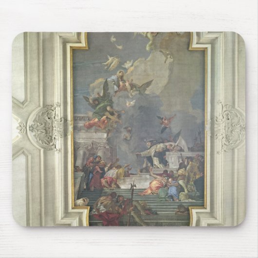 Tapis De Souris L'établissement du chapelet par St Dominic (fres (Devant)
