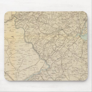 Tapis De Souris L'État du New Jersey, 1877