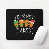 Tapis De Souris Let's Get Baked Cookie Baking Team Gingerbread Chr (Avec souris)