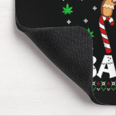 Tapis De Souris Let's Get Baked Gingerbread Man Weed Funny Christm (Coin)