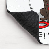 Tapis De Souris Let's Go! Walk Curly-Coated Retriever Dog (liver) (Coin)