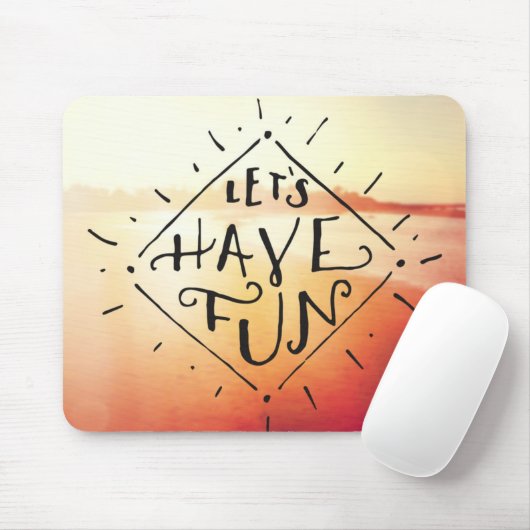Tapis De Souris Lets ont l'amusement (Avec souris)