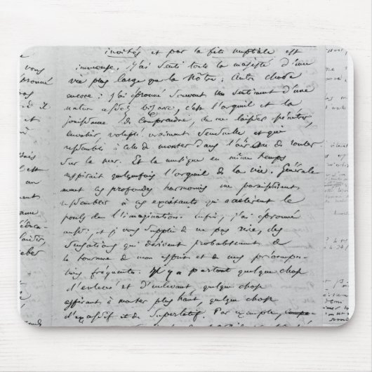 Tapis De Souris Lettre à Richard Wagner le 17 février 1860 (Devant)