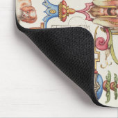 TAPIS DE SOURIS LETTRE BOTANIQUE CALLIGRAPHIQUE I HOEFNAGEL ALPHAB (Coin)