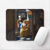 Tapis De Souris Lettre d'amour, Johannes Vermeer (Avec souris)