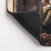 Tapis De Souris Lettre de lecture Vermeer Girl à Open Window (Coin)