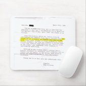 Tapis De Souris Lettre de professeur - "acceptez mes enseignements (Avec souris)