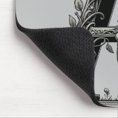 Tapis De Souris Lettre de sorcière Cauldron Une initiale personnal (Coin)