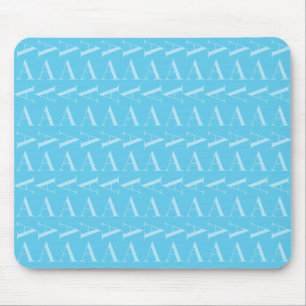 Tapis De Souris Lettre initiale A, Aqua Blue