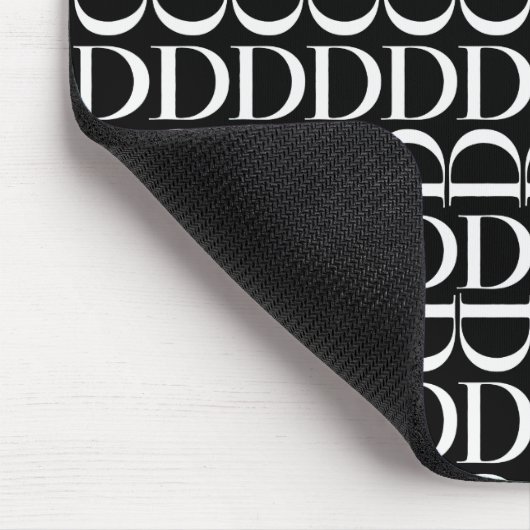 Tapis De Souris Lettre initiale D monogramme (Coin)