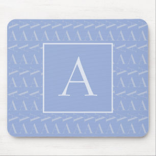 Tapis De Souris LETTRE INITIALE MONOGRAPHIQUE A Bleu
