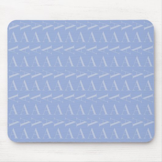 Tapis De Souris LETTRE INITIALE MONOGRAPHIQUE A Bleu (Devant)