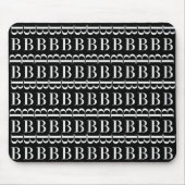 TAPIS DE SOURIS LETTRE INITIALE MONOGRAPHIQUE B (Devant)