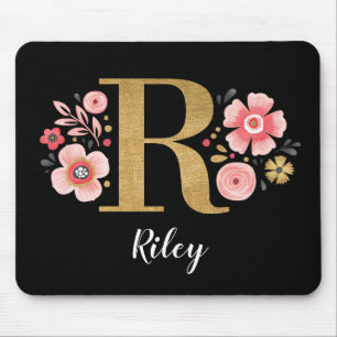 TAPIS DE SOURIS LETTRE INITIALE R