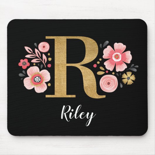 TAPIS DE SOURIS LETTRE INITIALE R (Devant)