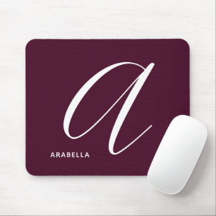 Tapis De Souris LETTRE MONOGRAPHIQUE DE Script Moderne A BOURGOGNE
