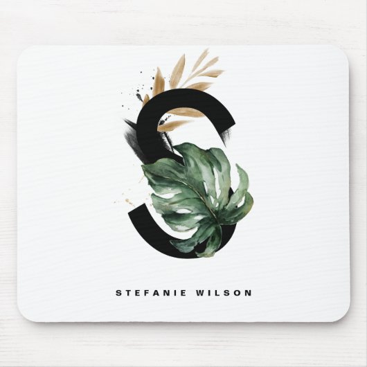 Tapis De Souris LETTRE MONSTÈRE tropicale S MONOGRAPHIQUE PERSONNA (Devant)