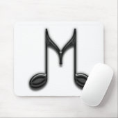 Tapis De Souris Lettre musicale de "M" (Avec souris)