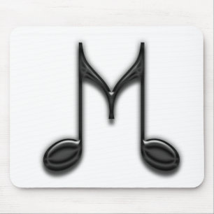 Tapis De Souris Lettre musicale de "M"