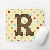 Tapis De Souris Lettre R (Avec souris)
