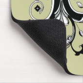 Tapis De Souris Lettre rococo B de monogramme (Coin)