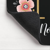 TAPIS DE SOURIS LETTRE ROSE INITIALE MONOGRAPHIQUE ROSE N (Coin)
