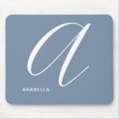 Tapis De Souris Lettre Script A Bleu Argument Monographié (Devant)