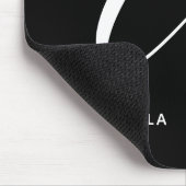 Tapis De Souris Lettre Script Argument Monographique A Noir & Blan (Coin)