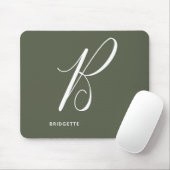 Tapis De Souris LETTRE Script B Jouet Vert Jouet Argument Monograp (Avec souris)