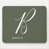 Tapis De Souris LETTRE Script B Jouet Vert Jouet Argument Monograp (Devant)