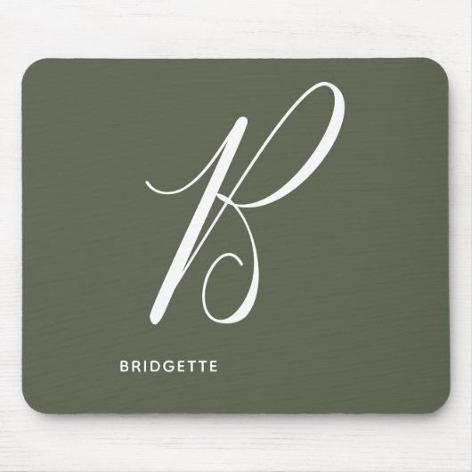 Tapis De Souris LETTRE Script B Jouet Vert Jouet Argument Monograp (Devant)