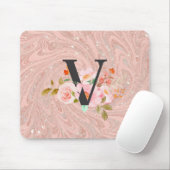 Tapis De Souris Lettre V (Avec souris)
