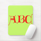 Tapis De Souris Lettres ABC Souris Pad (Avec souris)