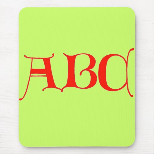 Tapis De Souris Lettres ABC Souris Pad (Devant)