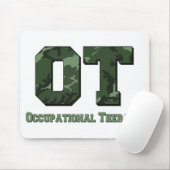 Tapis De Souris lettres camo vert foncé (Avec souris)