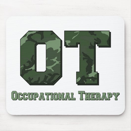 Tapis De Souris lettres camo vert foncé (Devant)