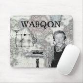 Tapis De Souris Lettres d'appel de Personnaliser Radio Boy (Avec souris)