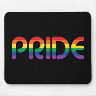 Tapis De Souris Lettres de ballon Rainbow Pride