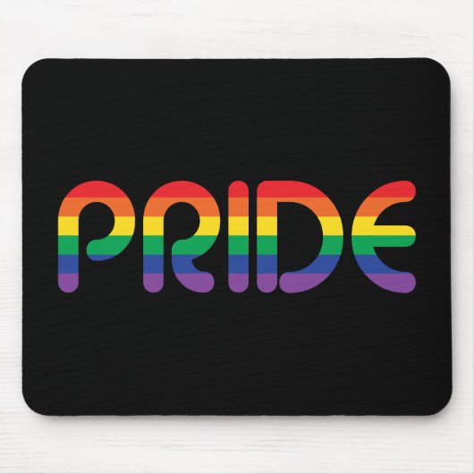 Tapis De Souris Lettres de ballon Rainbow Pride (Devant)