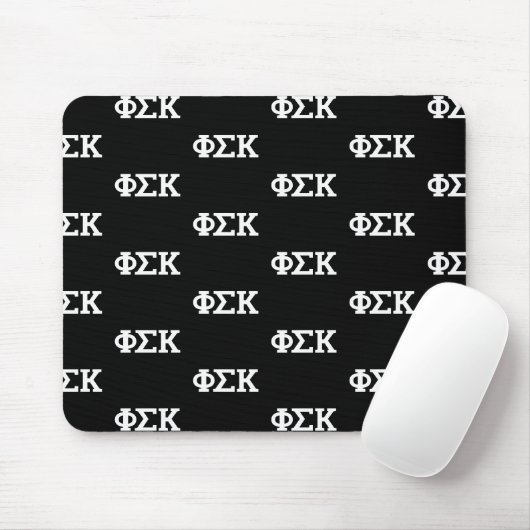 Tapis De Souris Lettres Phi Sigma Kappa (Avec souris)