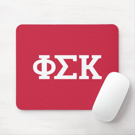 Tapis De Souris Lettres Phi Sigma Kappa (Avec souris)