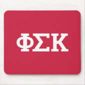 Tapis De Souris Lettres Phi Sigma Kappa (Devant)