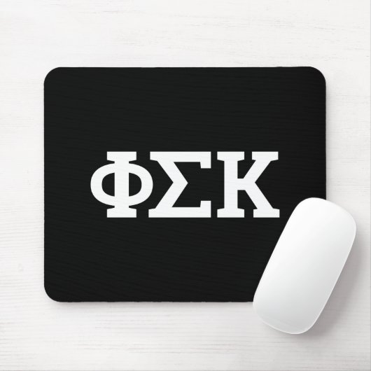 Tapis De Souris Lettres Phi Sigma Kappa (Avec souris)