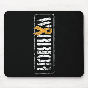 Tapis De Souris Leucémie Cancer Awareness - Militaire Guerrier Rib