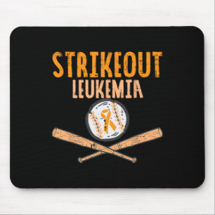 Tapis De Souris Leucémie de Strikekee Cancer du Ruban Orange