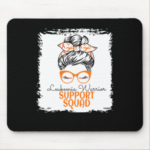 Tapis De Souris Leucémie Guerrier Support de sensibilisation Messy
