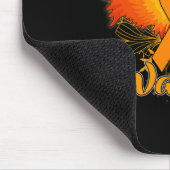 Tapis De Souris Leucémie Sensibilisation Fun Guerrier Orange Ribbo (Coin)